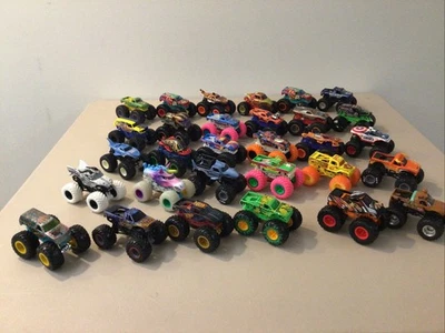Hot Wheels Monster Jam Mixed Lot Of  30 Grave Digger  El Toro Scoobie Doo - Image 1 of 4
