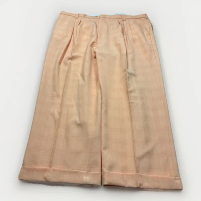 Винтажные Smokey Joes широкие ноги мешковатые клетку плиссированные качели брюки мужские 44 x 29 рокабилли - Изображение 1 из 4