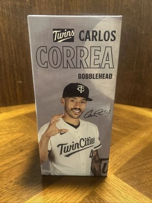 NEW 2023 Minnesota Twins Carlos Correa 'C' Bobblehead SGA Twin Cities Jersey - Image 1 of 4