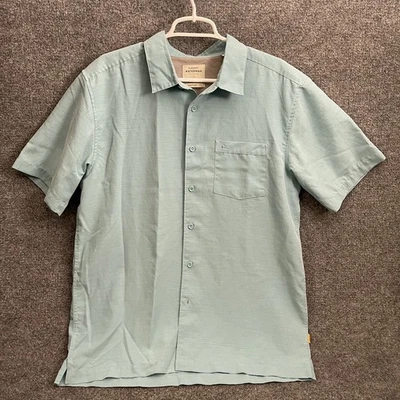 Camisa Quicksilver Waterman Calce Cómodo Para Hombre Talla M Azul Abotonada Manga Corta Foto 1 de 4