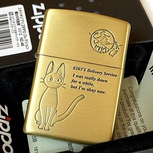 ZIPPO Oil LighterAnimeInspiredBlackCatDesign Rare Collectible Japan Exclusive JP - Picture 1 of 6