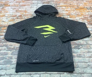 Nike Hoodie Youth L 12-13 Yrs Black Pullover Sweatshirt Athletic Casual Boys - Picture 1 of 11