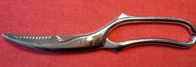 Geflügelschere Küchenschere Edelstahl Fleischschere mit gezacktem Rand Ente Gans - Bild 1 von 3