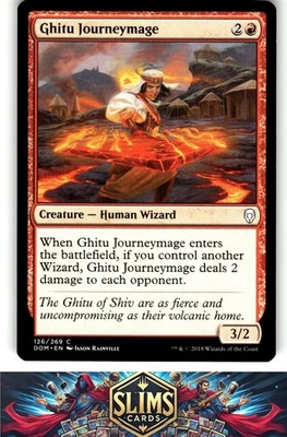 Magic the Gathering MTG Dominaria Ghitu Journeymage #126 Buy 2 Get 1 - Image 1 of 2