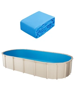 VEVOR Revêtement de Piscine Ovale Doublure Unibead 500x300x120 cm Couleur Unie - Photo 1/4