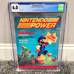 Nintendo Power Issue #1 Mario 1988 CGC 6.0 Grade - Picture 1 of 3