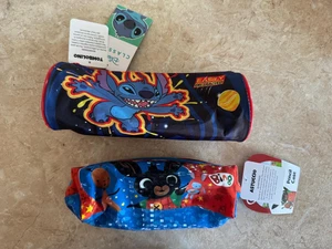 2 BORSELLINI STITCH E BING BAMBINI ASILO ELEMENTARI ASTUCCIO PORTA PENNE TRUCCHI - Picture 1 of 3