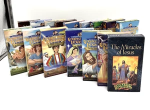 Greatest Heroes and Legends of the Bible VHS Lot of 13 + 3 Bonus 1998 Homeschool - Bild 1 von 4