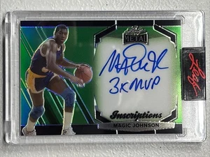 2025 LEAF SPORTS HEROES MAGIC JOHNSON Green INSCRIPTIONS 3 Times MVP AUTO /150 - Picture 1 of 2