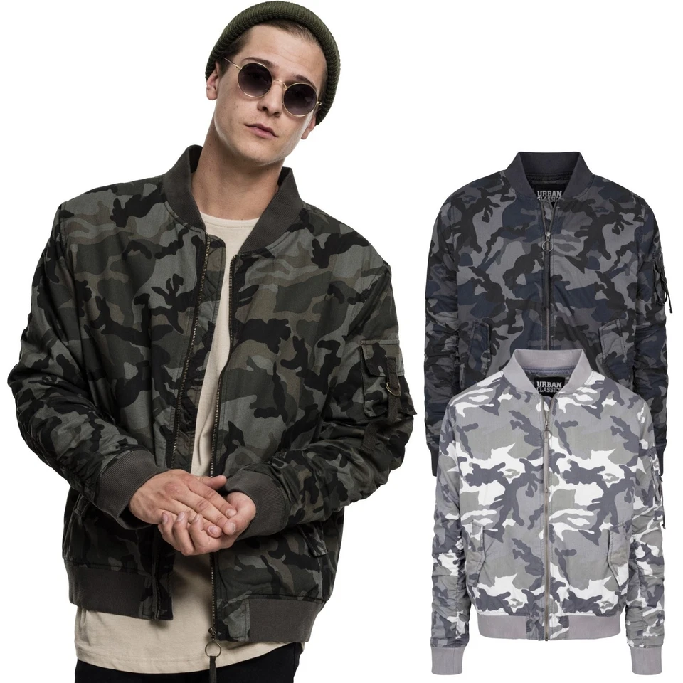 Urban Classics - VINTAGE COTTON Bomber Aviation Pilot Jacket - Image 1 of 1