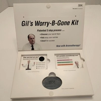 Vintage IBM Promotional Gil's Worry-B-Gone Kit 2006  -Swag - Image 1 of 4