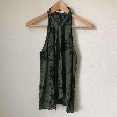 Parker Brantling Sleeveless Print Silk Blouse Medium - Image 1 of 4