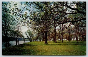 Schönes Camp unhöflich auf dem Fuchs St. Charles Illinois Vintage Postkarte - Bild 1 von 3