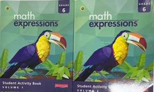 6th Grade 6 Math Expressions Student Edition Set Volume 1 & 2 2026 - Picture 1 of 1