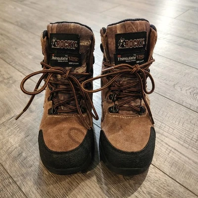 Botas Rocky Thinsulate Insulation Ultra 800 G Marrón/Camuflaje Niños 7" Talla 12M Foto 1 de 4