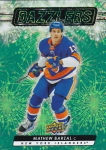 2023-24 Upper Deck Series 2 GREEN Dazzlers #DZ-133 MATHEW BARZAL - Picture 1 of 1