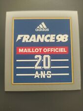 Patch France 98 anniversaire 20 ans pour maillot équipe de France flocage 1998