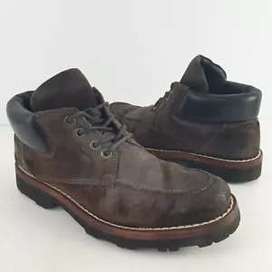 Dolce & Gabbana Mens Polacchino Black Brown Trek Suede Boots Sz AU/UK 8 BO28 - Picture 1 of 12