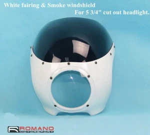 Motorcycle Front Headlight Mask Faring For Harley DRAG/Cafe Racer 5.75" Cut Out - Picture 1 of 4