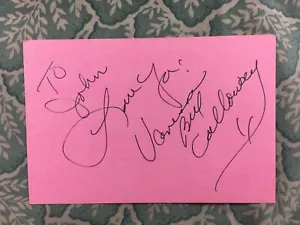 Autógrafo 1989 de Vanessa Bell Calloway - Coming to America - Saints & Sinners - Imagen 1 de 2