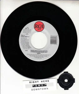 SWV Right Here/Human Nature Mix (MICHAEL JACKSON) 1992 7" 45 vinyl record RARE! - Picture 1 of 1