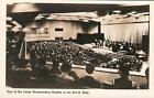 VINTAGE REAL PHOTO One of the Large Broadcasting Studios RCA Building POSTCARD