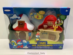 I PUFFI LES SCHTROUMPFS LA CASA FUNGO DI GRANDE PUFFO - JAKKS PACIFIC NUOVO NEW - Picture 1 of 16