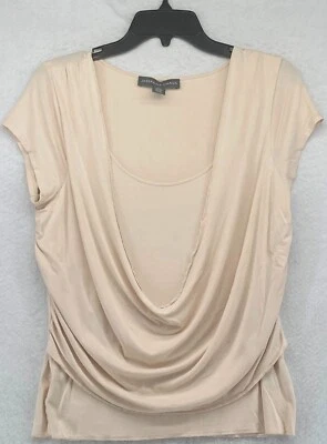 Josephine Chaus Women's Ivory Short Sleeve Top Size Large - Image 1 of 4