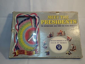 Vintage 1953 Meet The Presidents Quiz Game Selchow and Righter New York Complete - Picture 1 of 11