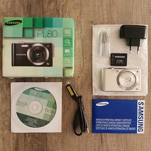 Digitalkamera ► Samsung PL Series PL80 12.2MP - Silber 5-fach opt. Zoom ◄ TOP - Bild 1 von 11