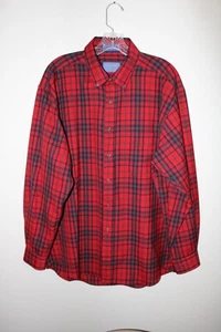 Camisa Sir Pendleton Auténtica Matheson Tartán Para Hombres Talla L Roja a Cuadros Lana Virgen - Imagen 1 de 12