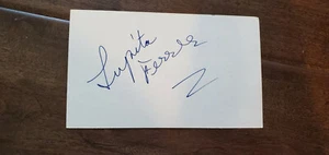 LUPITA FERRER SIGNED 3X5 INDEX CARD VENEZUELAN ACTRESS CHILDREN OF SANCHEZ BETTY - Picture 1 of 1