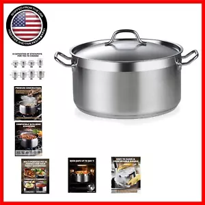 9 Quart Professional Stainless Steel Dutch Oven with Lid - Superior Cooking Tool - Picture 1 of 9