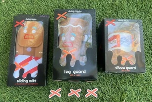 Absolutely Ridiculous Gingerbread Man Sliding Mitt Elbow And Leg Guard Standerd - Picture 1 of 8