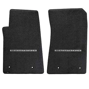 Camaro Embroidered Logo EBONY Front 2 Piece Carpet Floor Mats 32oz ULTIMAT LLOYD - Picture 1 of 7