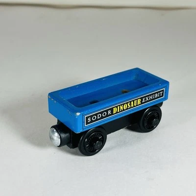 Coche de exhibición de dinosaurios ferroviarios de madera Thomas the Train 2012 * Sin pieza tierna * Foto 1 de 4