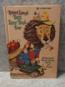 Richard Scarry's Best Story Book Ever 1976 Golden Press Vintage Children’s Book - Imagen 1 de 7