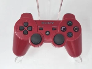 Sony PS3 Controller DualShock 3 Autentico OEM Wireless Rosso CECHZC2U Testato - Foto 1 di 3