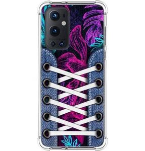 Custodia In Silicone Antishock Per OnePlus 9 Pro 5G Design Scarpe 07 Disegni - Foto 1 di 1