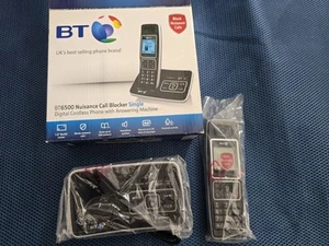 BT 6500 Single Digital Cordless Phone with Answering Machine & Nuisance New - Zdjęcie 1 z 2