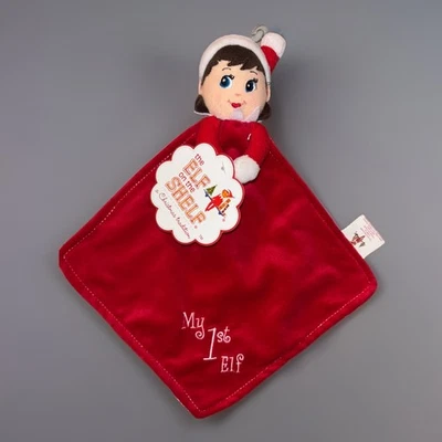 the Elf on the Shelf Elf Girl My 1st Elf Cuddler Baby Plush Blanket Lovey Rattle - Image 1 of 3