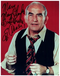 ED ASNER Autographed 8X10 The Mary Tyler Moore Show FREE SHIPPING! Lou Grant - Picture 1 of 2