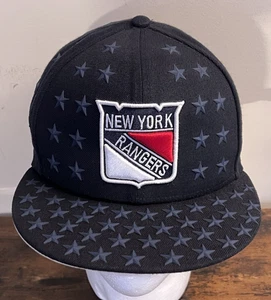 New Era New York Rangers All Over Stars Sombrero Azul Snapback MSG Exclusivo - Imagen 1 de 11