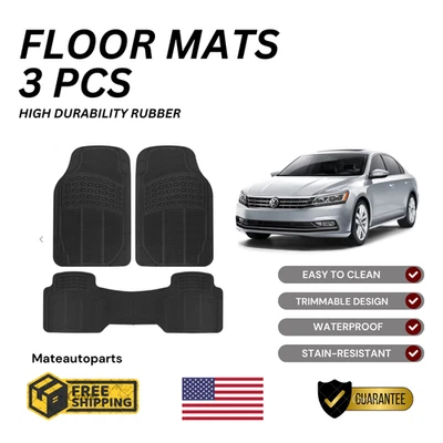 Juego completo de 3 alfombrillas coche Volkswagen Passat ALTA DURABILIDAD RESISTENTE Foto 1 de 4