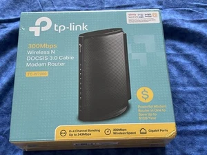 TP-Link TC-W7960 300Mbps Wireless N DOCSIS 3.0 Cable Modem Router w/ Box - Picture 1 of 5