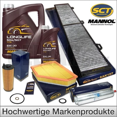 CELLARWORX BUNDLE (INSPEKTIONSPAKET) Inspektionspaket Filter 6L 5W30 für BMW 1er E81 E82 E87 E88 116d 118d 120d 123d