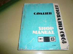 1983 Chevrolet Cavalier Shop Manual ST 366-83 - OEM Factory Vintage - Picture 1 of 2