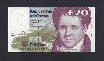 IRELAND 20 Pounds 1999 P-77 GEM UNC last date - Image 1 of 2