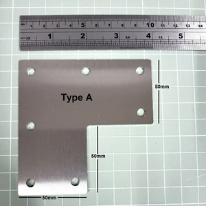 STAINLESS STEEL BRACKETS 1.5mm 304 GRADE STAINLESS JOIST BRACKETS- 1 x PAIR - Picture 1 of 12