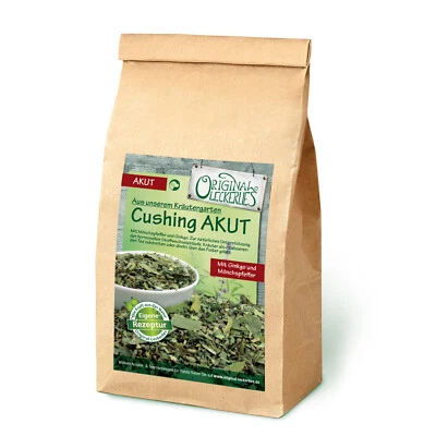 ORIGINAL-LECKERLIES *100g* Cushing-Kräutermix AKUT geschnitten, Kräuter für Hunde, BARF Vitamine